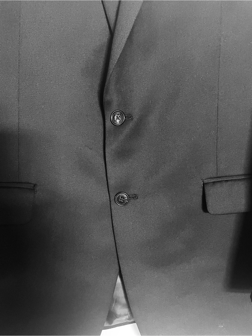 Van Heusen Men's Black Two-Button Suit Jacket